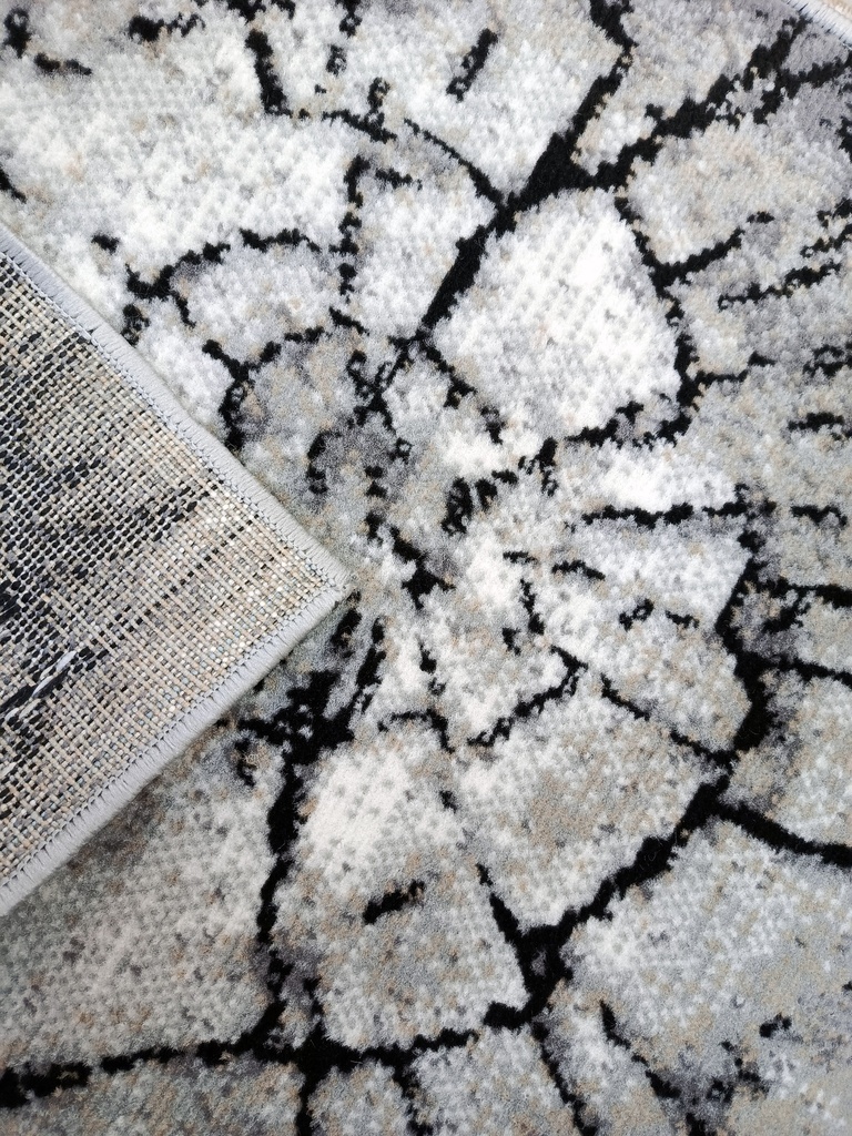 Ковер ЛАЙЛА ДЕ ЛЮКС современный 15751 серый