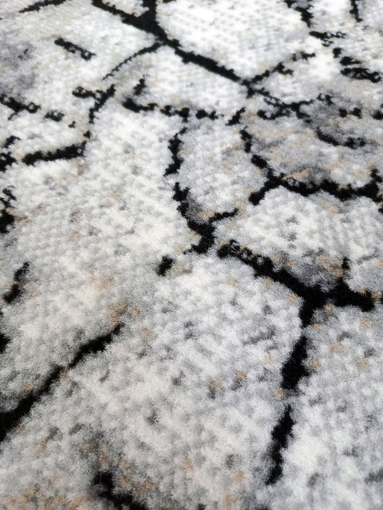 Ковер ЛАЙЛА ДЕ ЛЮКС современный 15751 серый