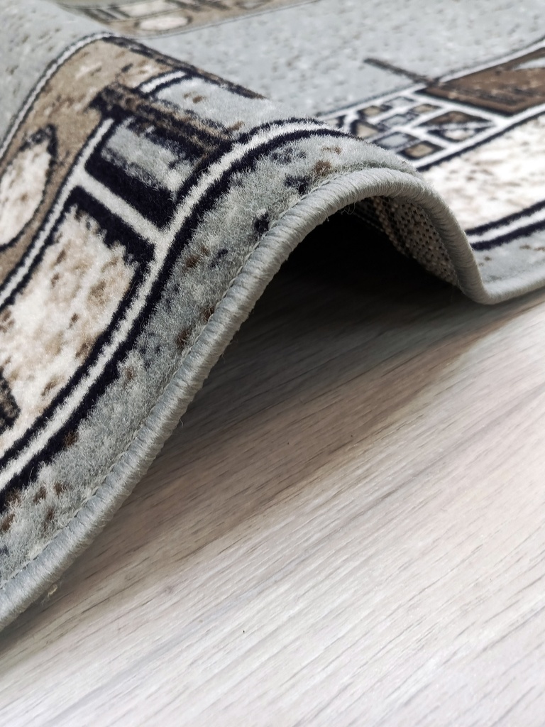 Дорожка SIERRA Абстракция ALBINA 3 Серо-голубой