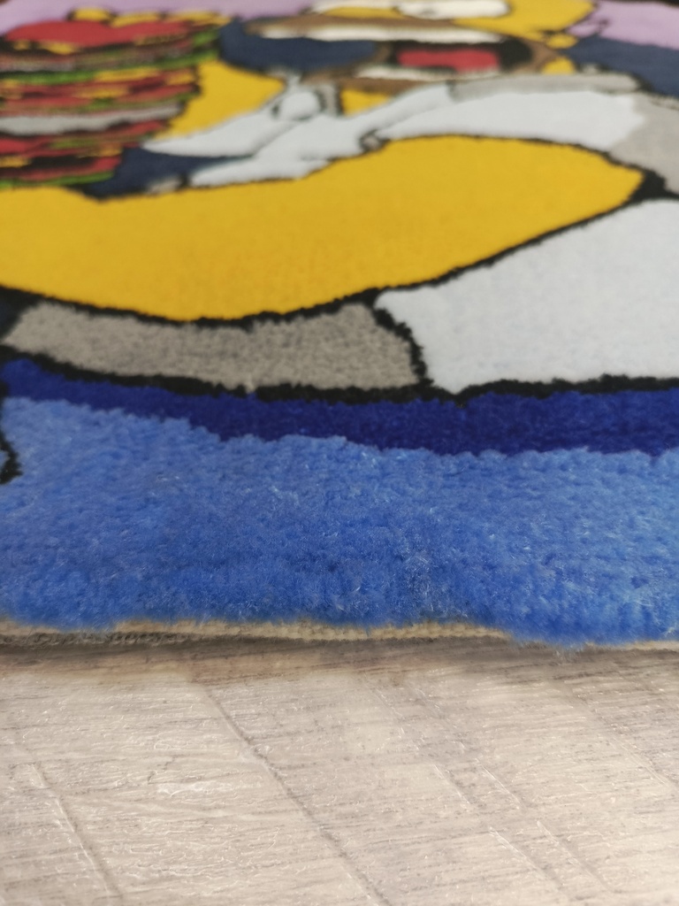 Ковер Авторский См Те 0007 Тв "Гомер с гамбургером"