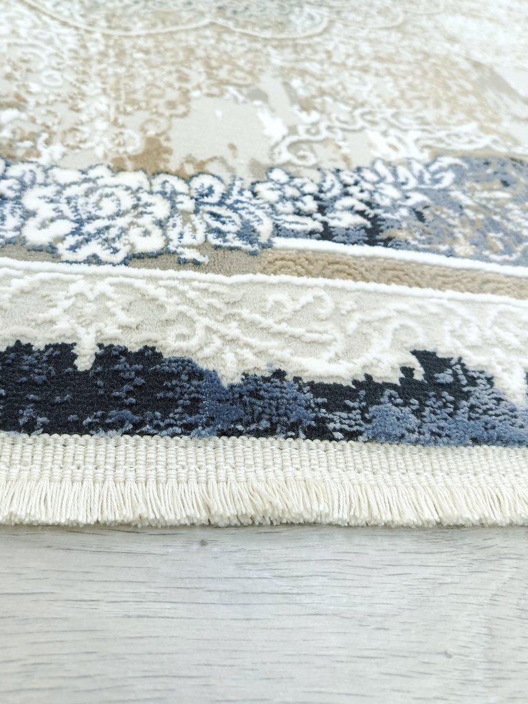 Ковер Deco Классический 27257 голубой овал