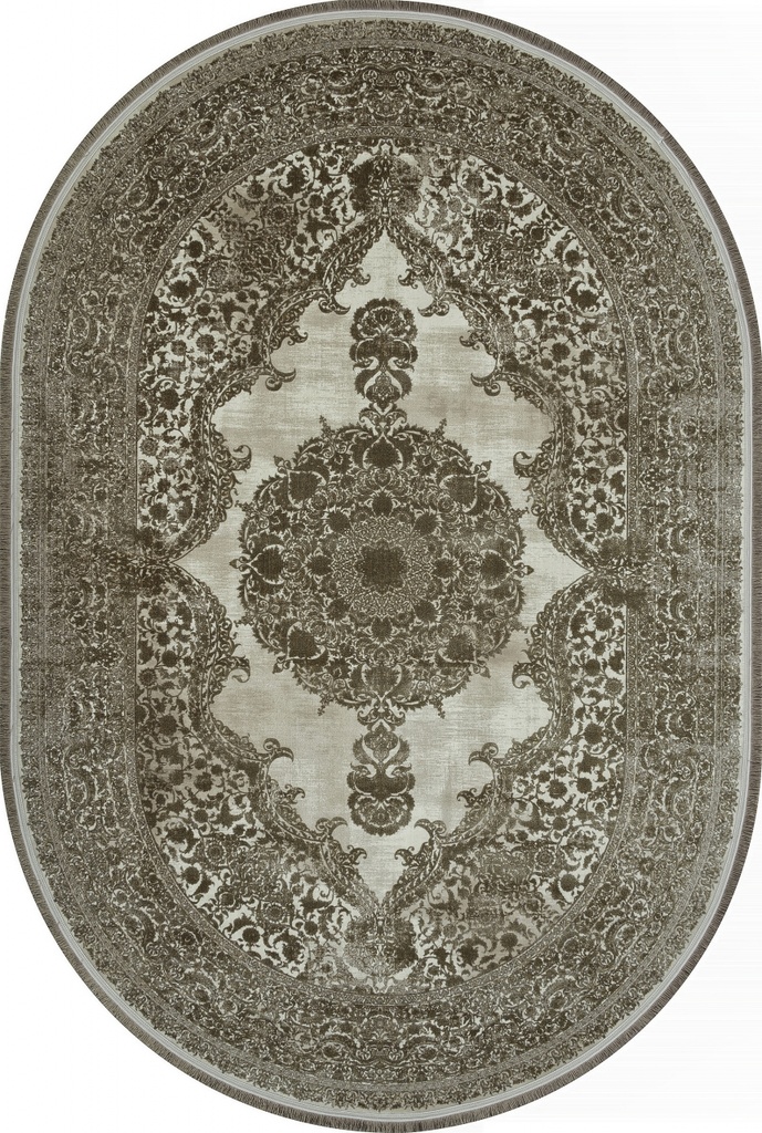 Ковер Hadi Классический 122217 Бежевый овал