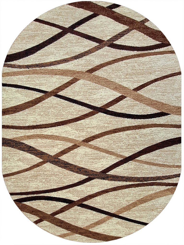 Ковер Laguna Абстракция D497 Бежевый овал