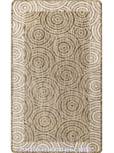 Ковер Эко 94 Безворсовый 78012/23 Бежевый овал