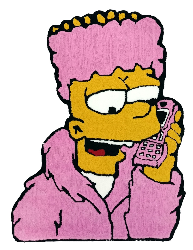 Ковер Авторский См Те 0006 Тв  "Бард в розовом"