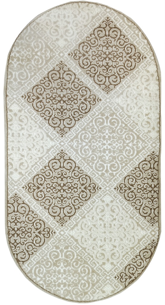 Ковер Визион современный 22005_24055 бежевый овал