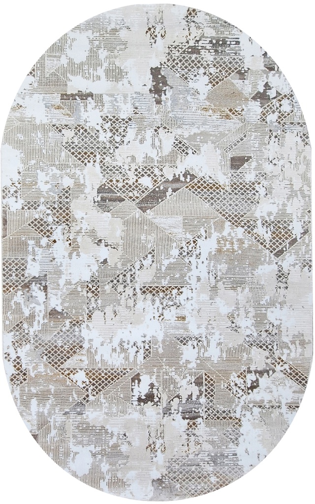 Ковер Порто современный 20202_21067 бежевый овал