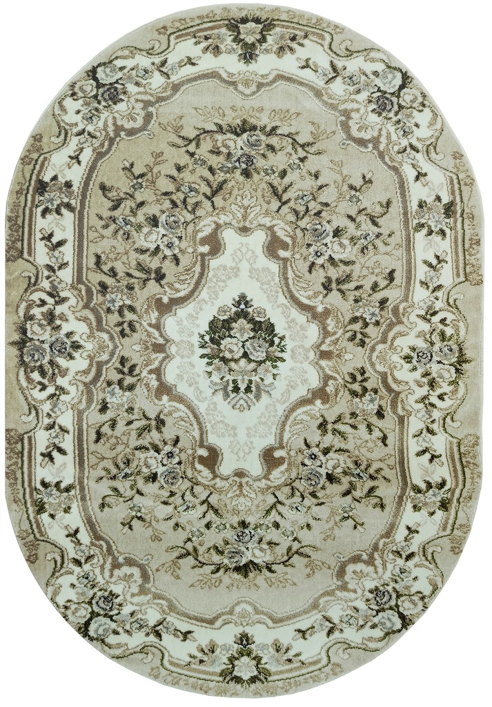 Ковер КРУИЗ классический 22414_29766 бежевый овал