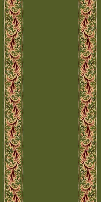 Дорожка Valencia Классический d044 Зеленый 