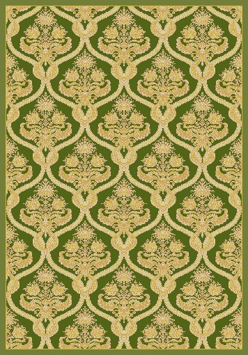 Ковер KEMER Современный 6343 Зеленый 