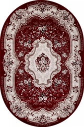[GAVANA 017 red] Ковер GAVANA Классический 017 Красный овал